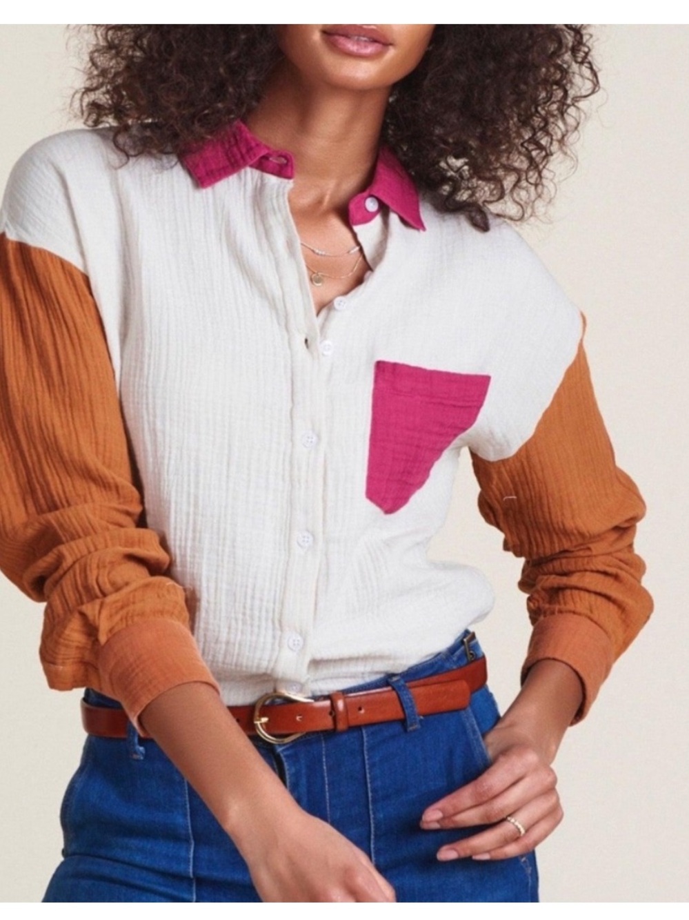 The Shirt by Rochelle Behrens The Claudia Shirt Size Small